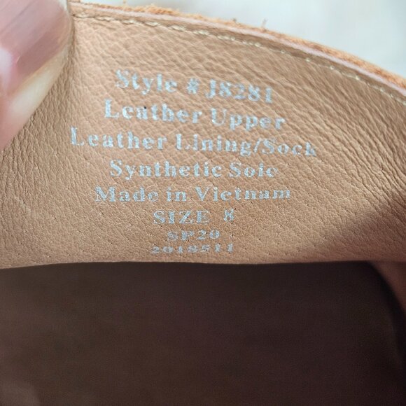 Madewell The Frances Oxford Shoe Tan Leather Loafers Lace Up Minimal Womens Sz 8 - Picture 9 of 11